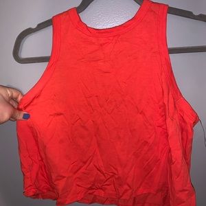 Red tank top